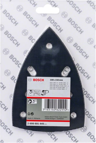 Bosch - Pıtrak Tutturmalı Delta Zımpara Tabanı (100x150 mm) 2608601445