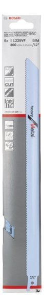 Bosch - Heavy Serisi Metal için Panter Testere Bıçağı S 1225 VF - 5'li 2608657409