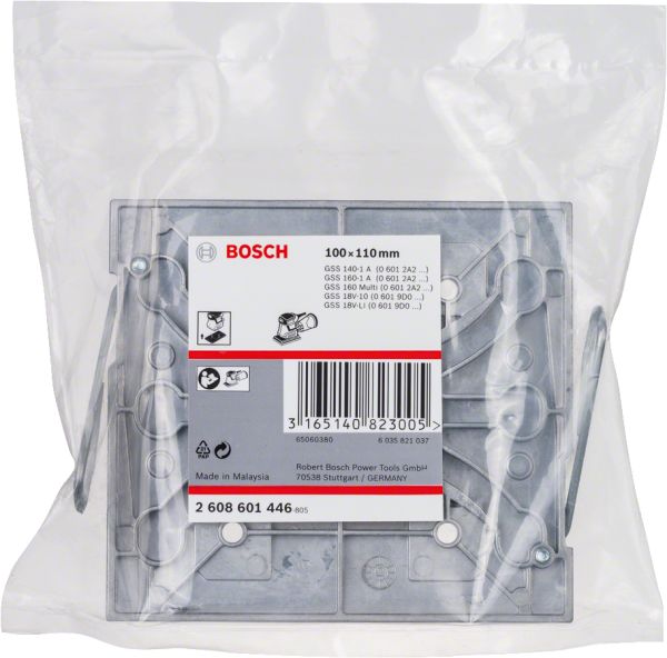 Bosch - Zımpara Tabanı için Döner Plaka (110x100 mm) 2608601446