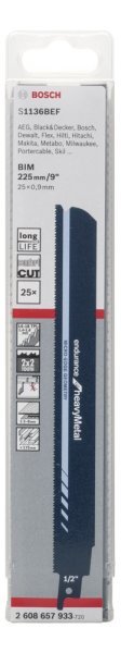 Bosch - Endurance Serisi Ağır Metal için Panter Testere Bıçağı S 1136 BEF - 25'li 2608657933