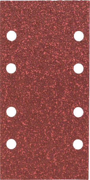 Bosch - Titreşimli Zımpara Kağıdı 10'lu, 93 x 185 mm 40 Kum 8 Delik 2609256A80
