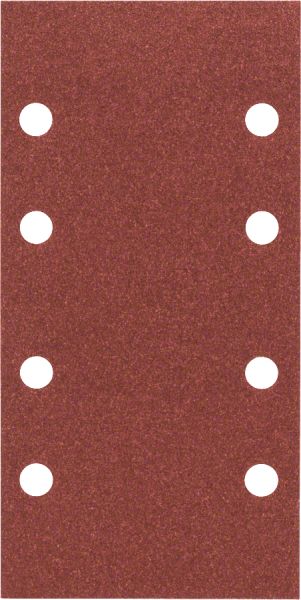 Bosch - Titreşimli Zımpara Kağıdı 10'lu, 93 x 185 mm 120 Kum 8 Delik 2609256A83