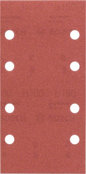 Bosch - Titreşimli Zımpara Kağıdı 10'lu, 93 x 185 mm 180 Kum 8 Delik 2609256A84