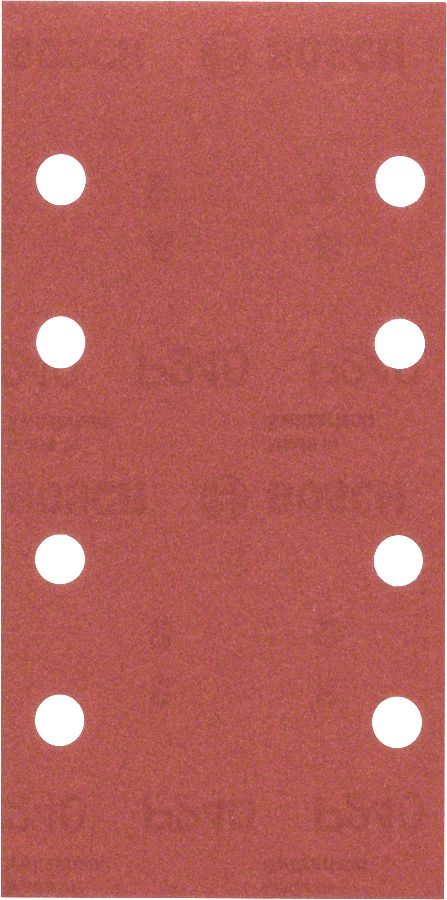 Bosch - Titreşimli Zımpara Kağıdı 10'lu, 93 x 185 mm 240 Kum 8 Delik 2609256A85