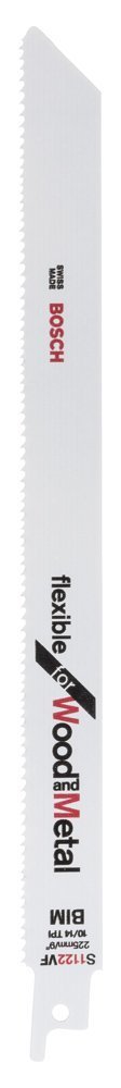 Bosch - Flexible Serisi Ahşap Ve Metal için Panter Testere Bıçağı S 1122 VF - 5'li 2608654981