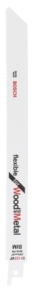 Bosch - Flexible Serisi Ahşap Ve Metal için Panter Testere Bıçağı S 1122 VF - 25'li 2608657559