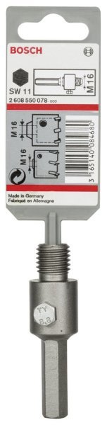 Bosch - Altıgen Şaftlı M16 Buat Ucu Adaptörü 80 mm 2608550078
