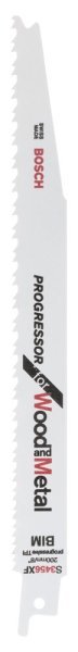 Bosch - Progressor Serisi Ahşap Ve Metal için Panter Testere Bıçağı S 3456 XF - 2'li 2608654405