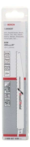 Bosch - Progressor Serisi Ahşap Ve Metal için Panter Testere Bıçağı S 3456 XF - 25'li 2608657938