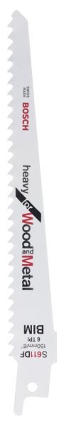 Bosch - Heavy Serisi Ahşap Ve Metal için Panter Testere Bıçağı S 611 DF - 5'li 2608656258