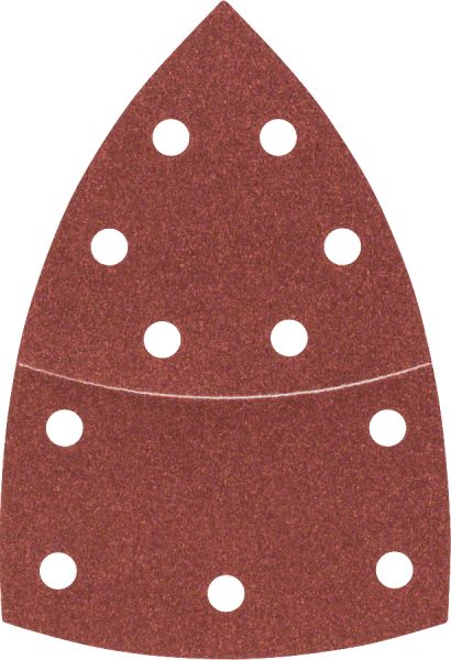 Bosch - Multi Zımpara Kağıdı 10'lu, 102 x 62 93 mm 120 Kum 11 Delik 2609256A64