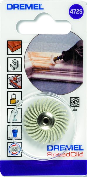 DREMEL® EZ SpeedClic: Detay Aşındırıcı Fırça 120 kumlu (472S) 2615S472JA
