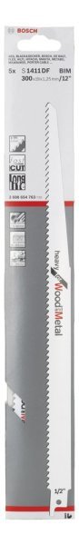 Bosch - Heavy Serisi Ahşap Ve Metal için Panter Testere Bıçağı S 1411 DF - 5'li 2608654763