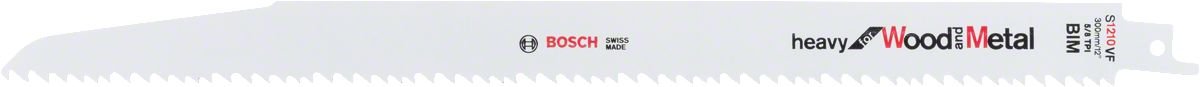 Bosch - Heavy Serisi Ahşap Ve Metal için Panter Testere Bıçağı S 1210 VF - 5'li 2608657612