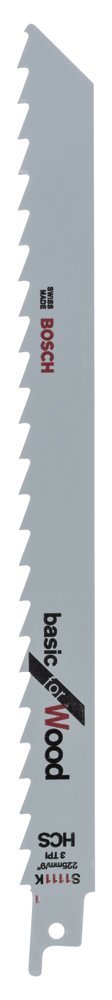 Bosch - Basic Serisi Ahşap için Panter Testere Bıçağı S 1111 K - 5'li 2608650678