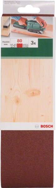 Bosch - Tank Zımpara Kağıdı 3'lü, 75 x 533 mm 80 Kum 2609256218