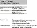 27020 DB 250 Ağaç Tornası