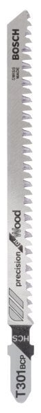 Bosch - Hassas Kesim Serisi Ahşap İçin T 301 BCP Dekupaj Testeresi Bıçağı - 5'Li Paket 2608633A37