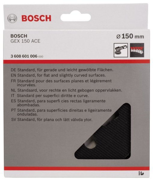 Bosch - 150 mm Zımpara Tabanı Orta Sertlikte (GEX) 3608601006