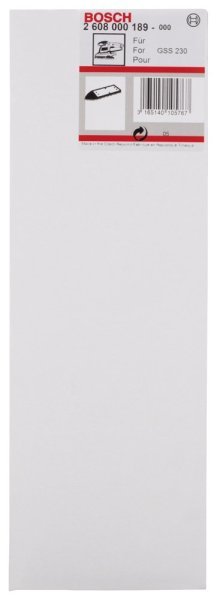 Bosch - 93*185 mm Zımpara Tabanı Uzatılmış Üçgen Form 2608000189