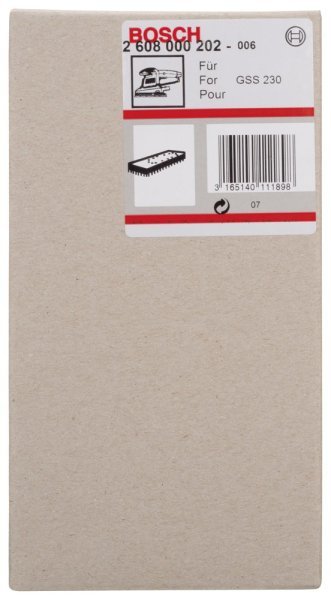 Bosch - 93*185 mm Zımpara Tabanı Standart 2608000202