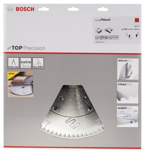 Bosch - Best Serisi Hassas Kesim Ahşap için Daire Testere Bıçağı 350*30 mm 84 Diş 2608642121