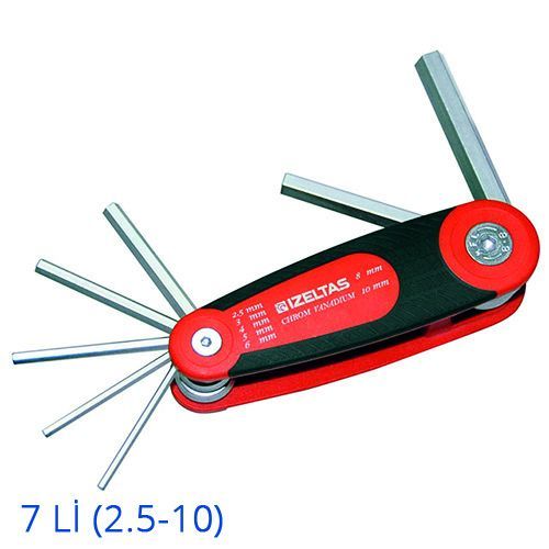 İzeltaş Kaset Allen Anahtar Tk. 7 Li (2,5-10)