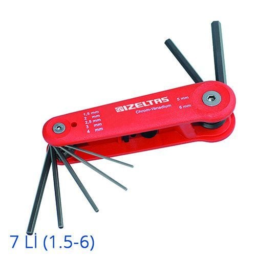 İzeltaş Kaset Allen Anahtar Tk. 7 Li (1,5-6)