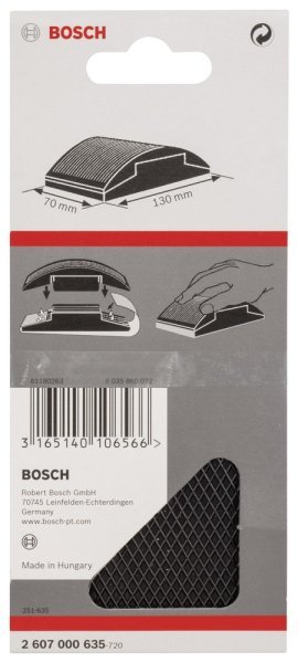 Bosch - Lastik El Zımpara Takozu 60*100 mm 2607000635