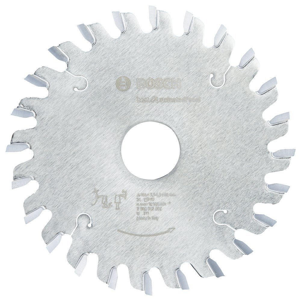 Bosch - Best Serisi Lamine Panel için Konik Ön Çizme Bıçağı 100*20 mm 24 Diş 2608642607