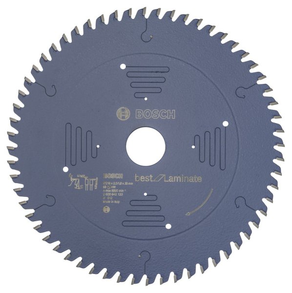 Bosch - Best Serisi Laminant için Daire Testere Bıçağı 216*30 mm 60 Diş 2608642133