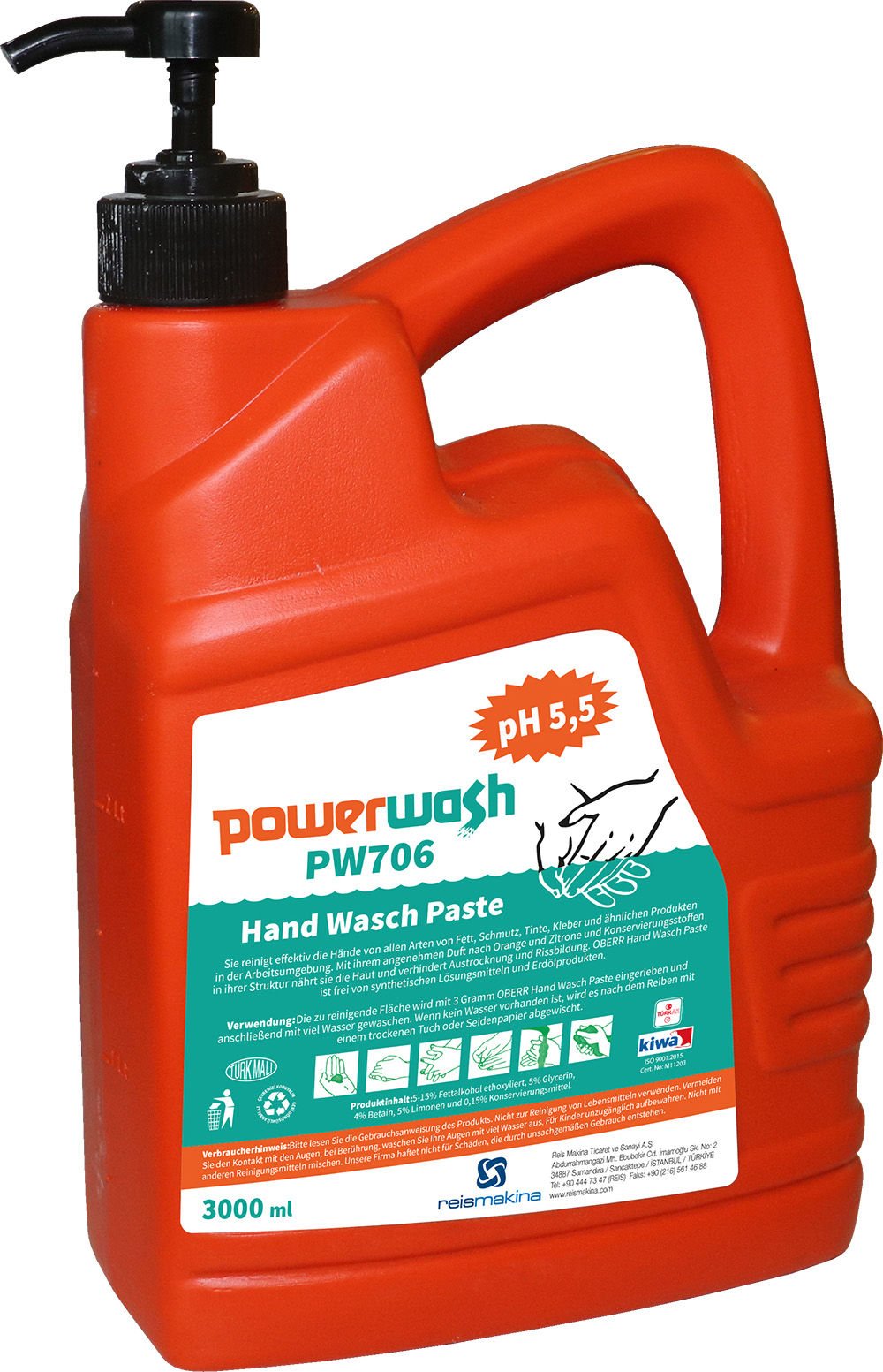 POWERWASH PW706 EL TEMZİLEME KREMİ 4LT