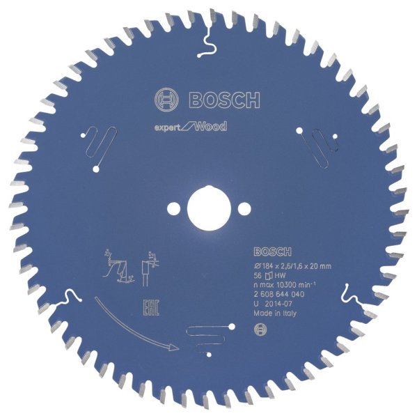 Bosch - Expert Serisi Ahşap için Daire Testere Bıçağı 184*20 mm 56 Diş 2608644040