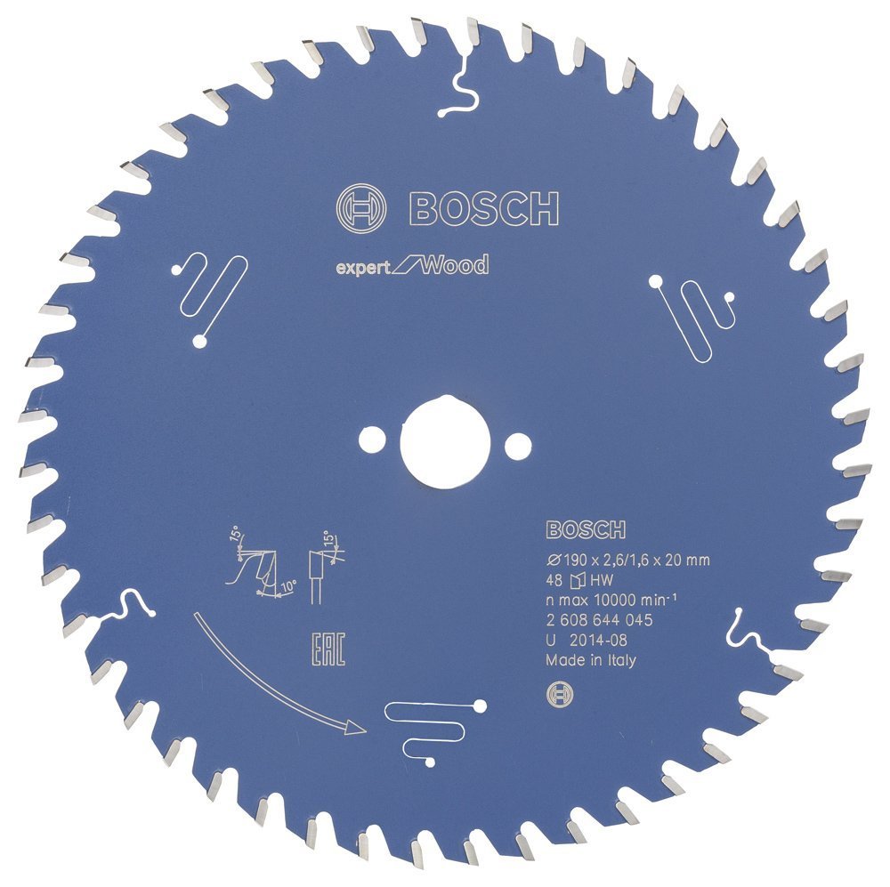 Bosch - Expert Serisi Ahşap için Daire Testere Bıçağı 190*20 mm 48 Diş 2608644045