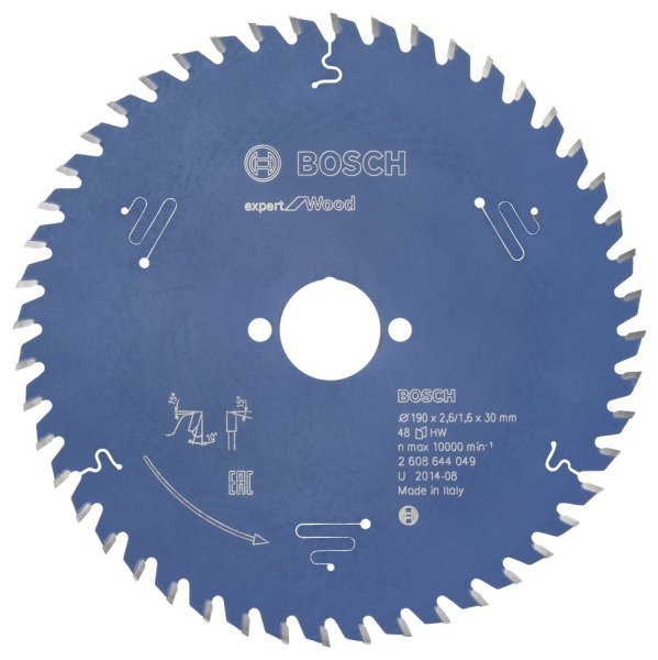 Bosch - Expert Serisi Ahşap için Daire Testere Bıçağı 190*30 mm 48 Diş 2608644049