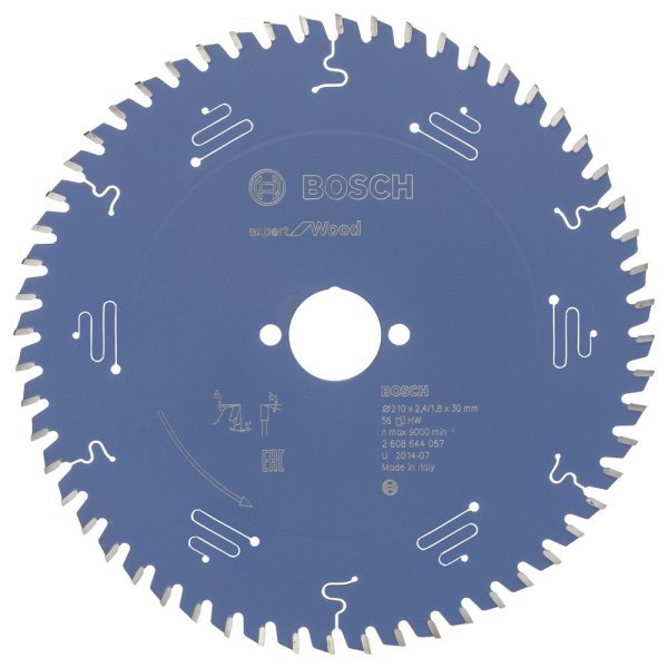 Bosch - Expert Serisi Ahşap için Daire Testere Bıçağı 210*30 mm 56 Diş 2608644057