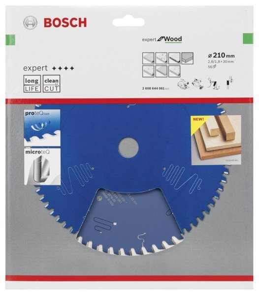 Bosch - Expert Serisi Ahşap için Daire Testere Bıçağı 210*30 mm 56 Diş 2608644061