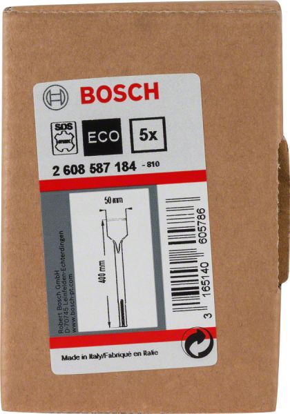 Bosch - SDS-Max Şaftlı Yassı Keski 400*50 mm 5'li 2608587184