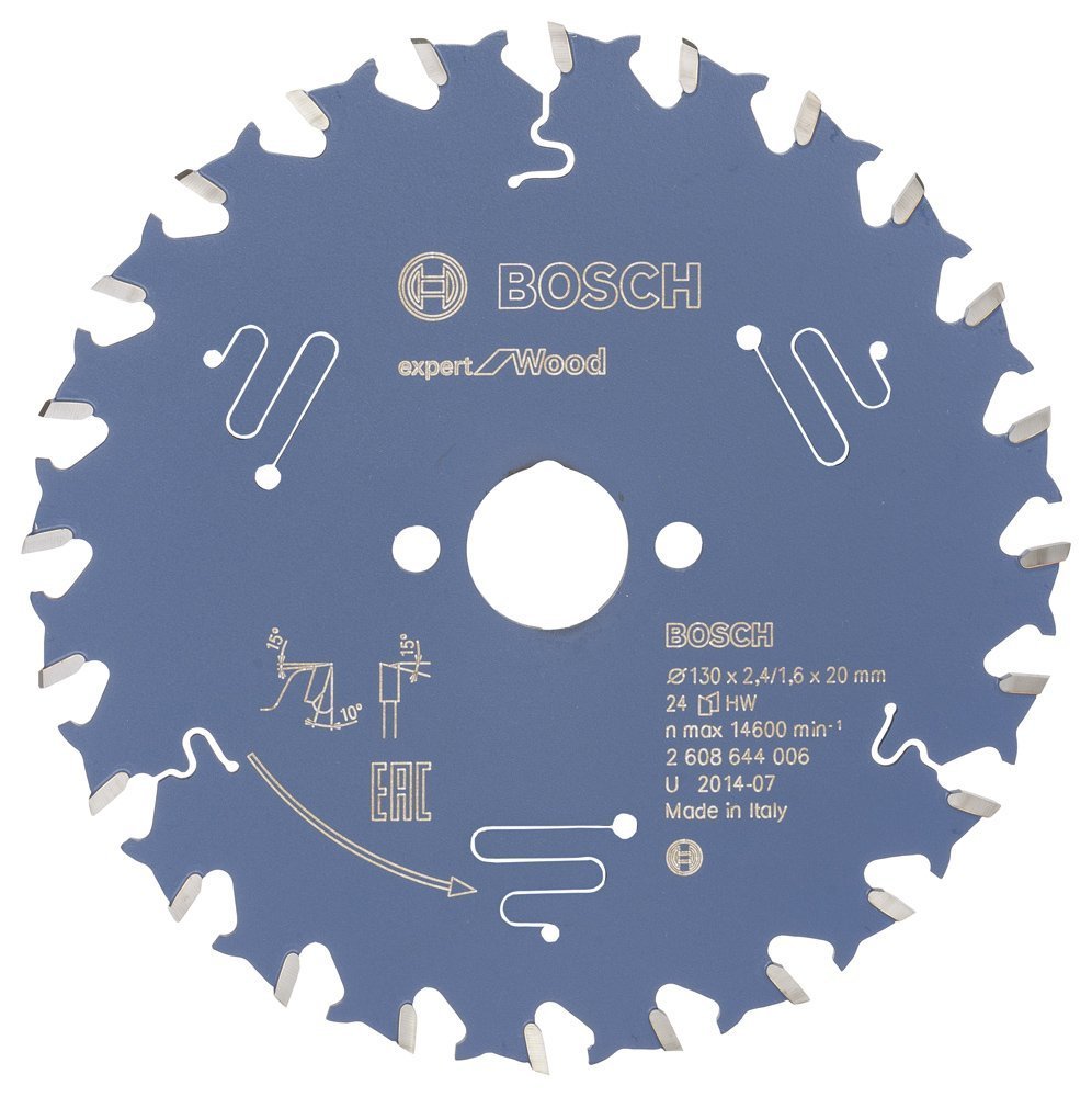 Bosch - Expert Serisi Ahşap için Daire Testere Bıçağı 130*20 mm 24 Diş 2608644006