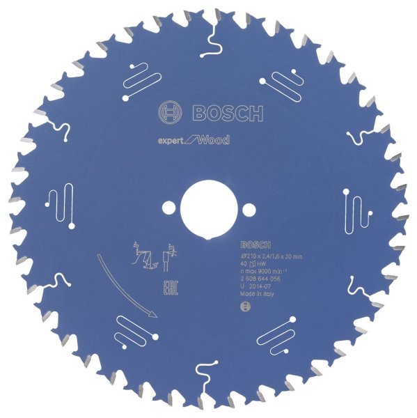 Bosch - Expert Serisi Ahşap için Daire Testere Bıçağı 210*30 mm 40 Diş 2608644056