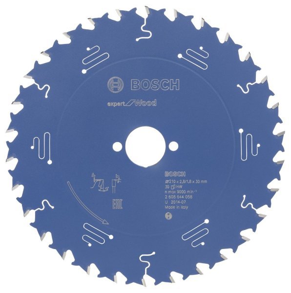 Bosch - Expert Serisi Ahşap için Daire Testere Bıçağı 210*30 mm 30 Diş 2608644058