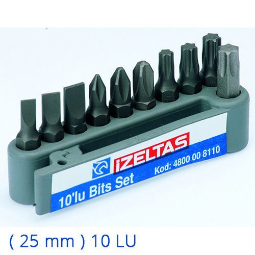 İzeltaş Bits Set ( 25 Mm ) 10 Lu