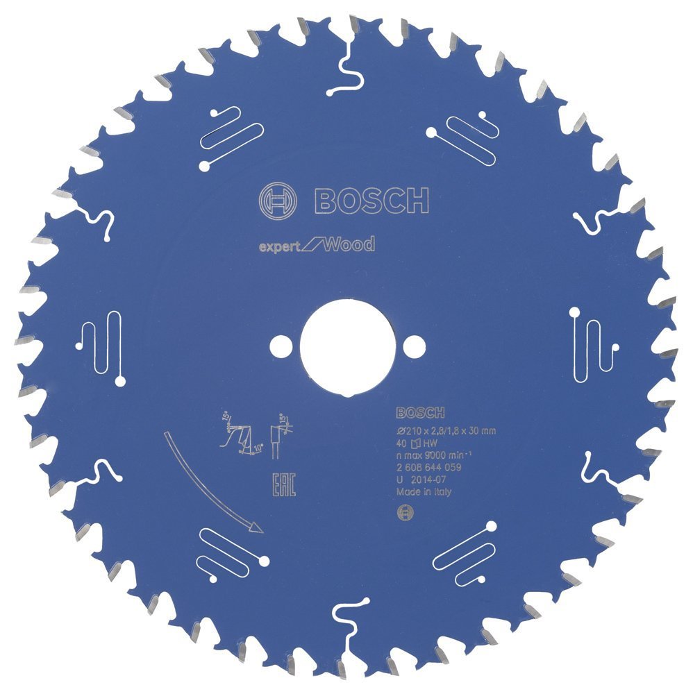 Bosch - Expert Serisi Ahşap için Daire Testere Bıçağı 210*30 mm 40 Diş 2608644059