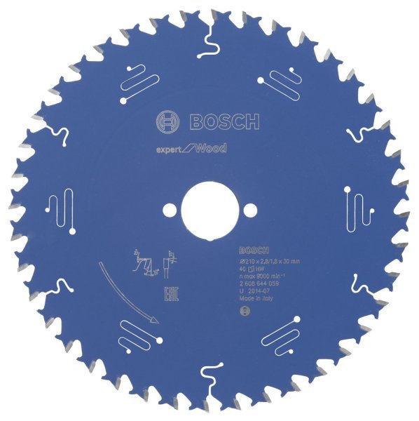 Bosch - Expert Serisi Ahşap için Daire Testere Bıçağı 210*30 mm 40 Diş 2608644059