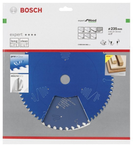 Bosch - Expert Serisi Ahşap için Daire Testere Bıçağı 235*30 mm 48 Diş 2608644065