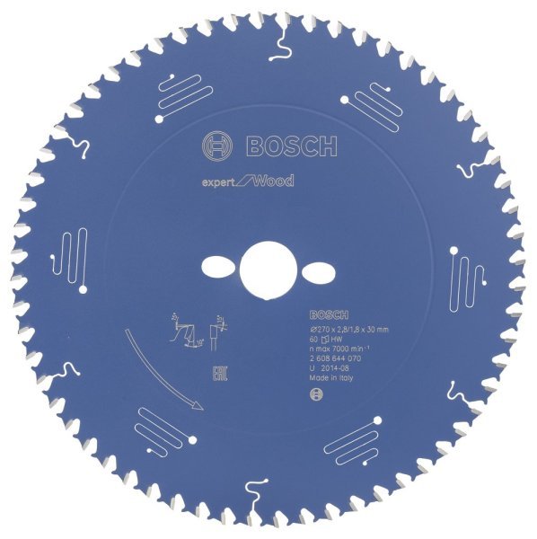 Bosch - Expert Serisi Ahşap için Daire Testere Bıçağı 270*30 mm 60 Diş 2608644070
