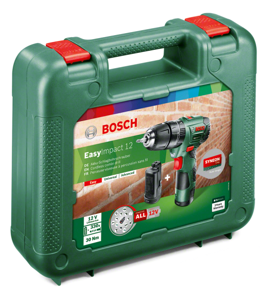 Bosch Easy Impact 12 Darbeli Matkap 2,5 AH (Çift Akü) 0.603.983.90E