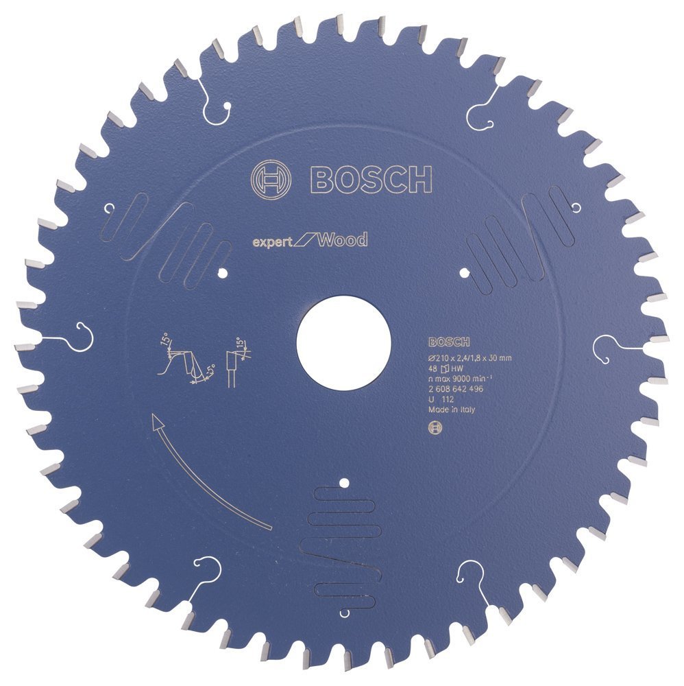 Bosch - Expert Serisi Ahşap için Daire Testere Bıçağı 210*30 mm 48 Diş 2608642496