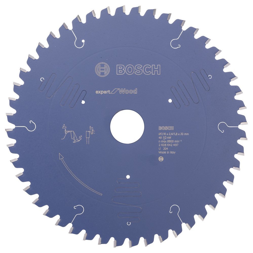 Bosch - Expert Serisi Ahşap için Daire Testere Bıçağı 216*30 mm 48 Diş 2608642497