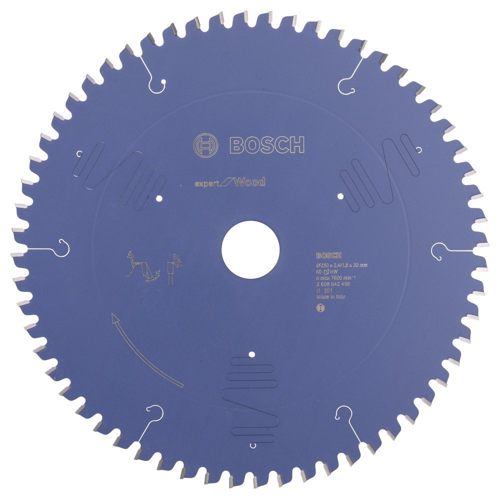 Bosch - Expert Serisi Ahşap için Daire Testere Bıçağı 250*30 mm 60 Diş 2608642498